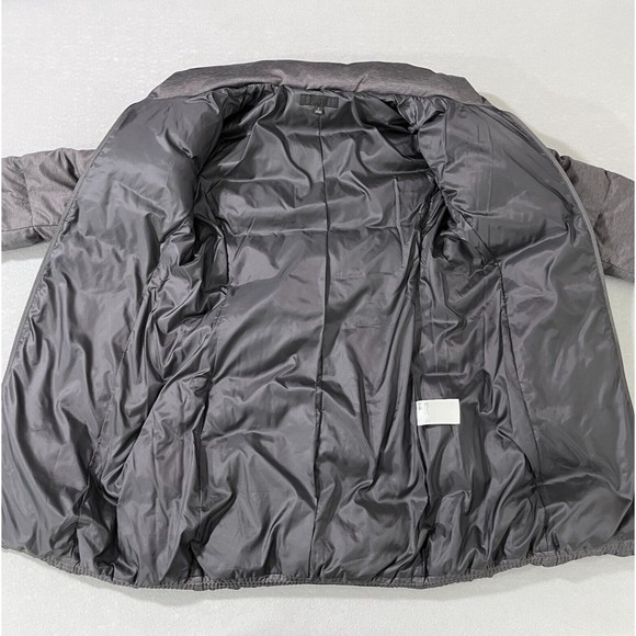 Uniqlo Down Jacket Women Small Grey Puffer Goose Down Feather Long Quilted Warm - Picture 11 of 11